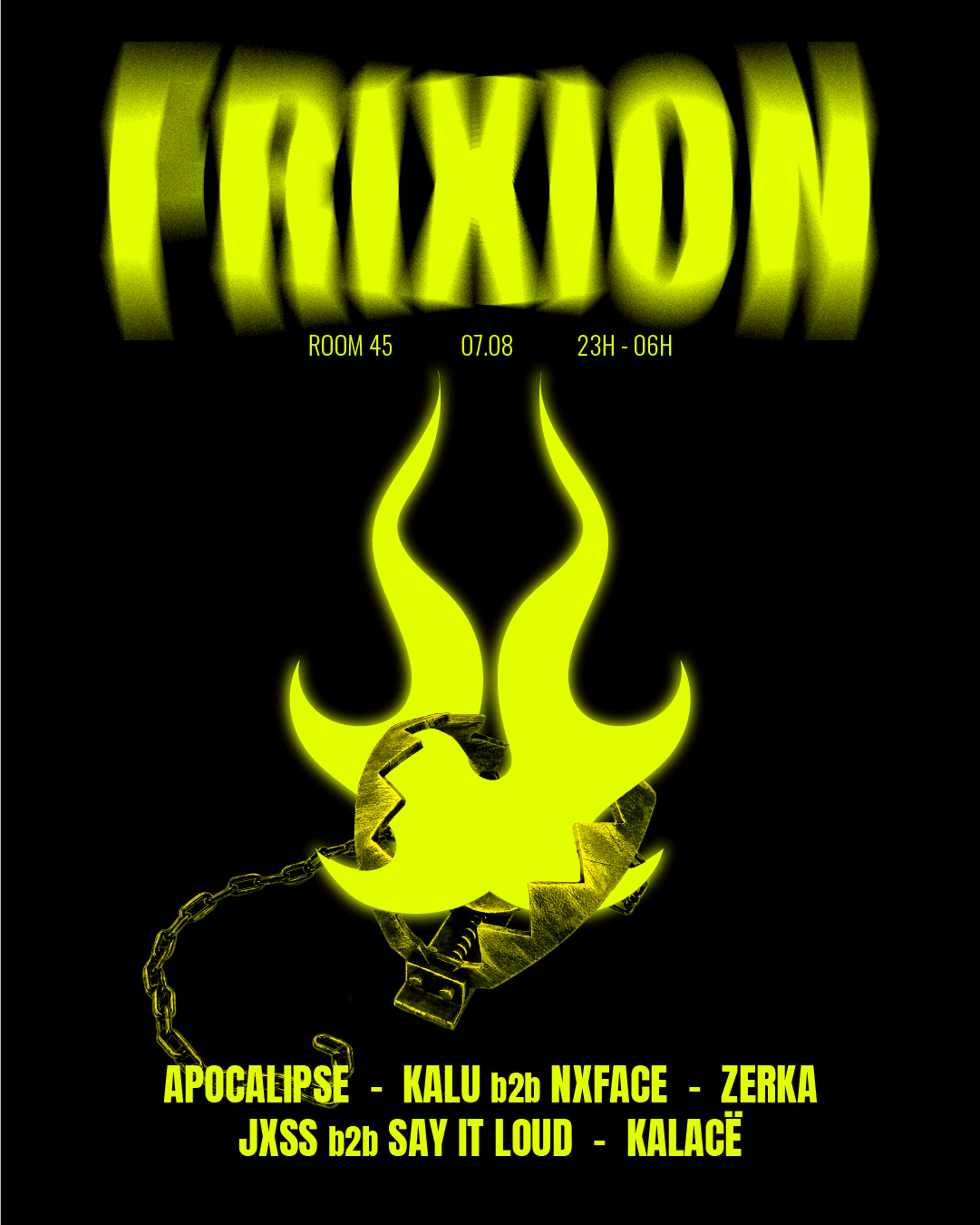 Frixion : Apocalipse, Kalu, Nxface, Zerka...