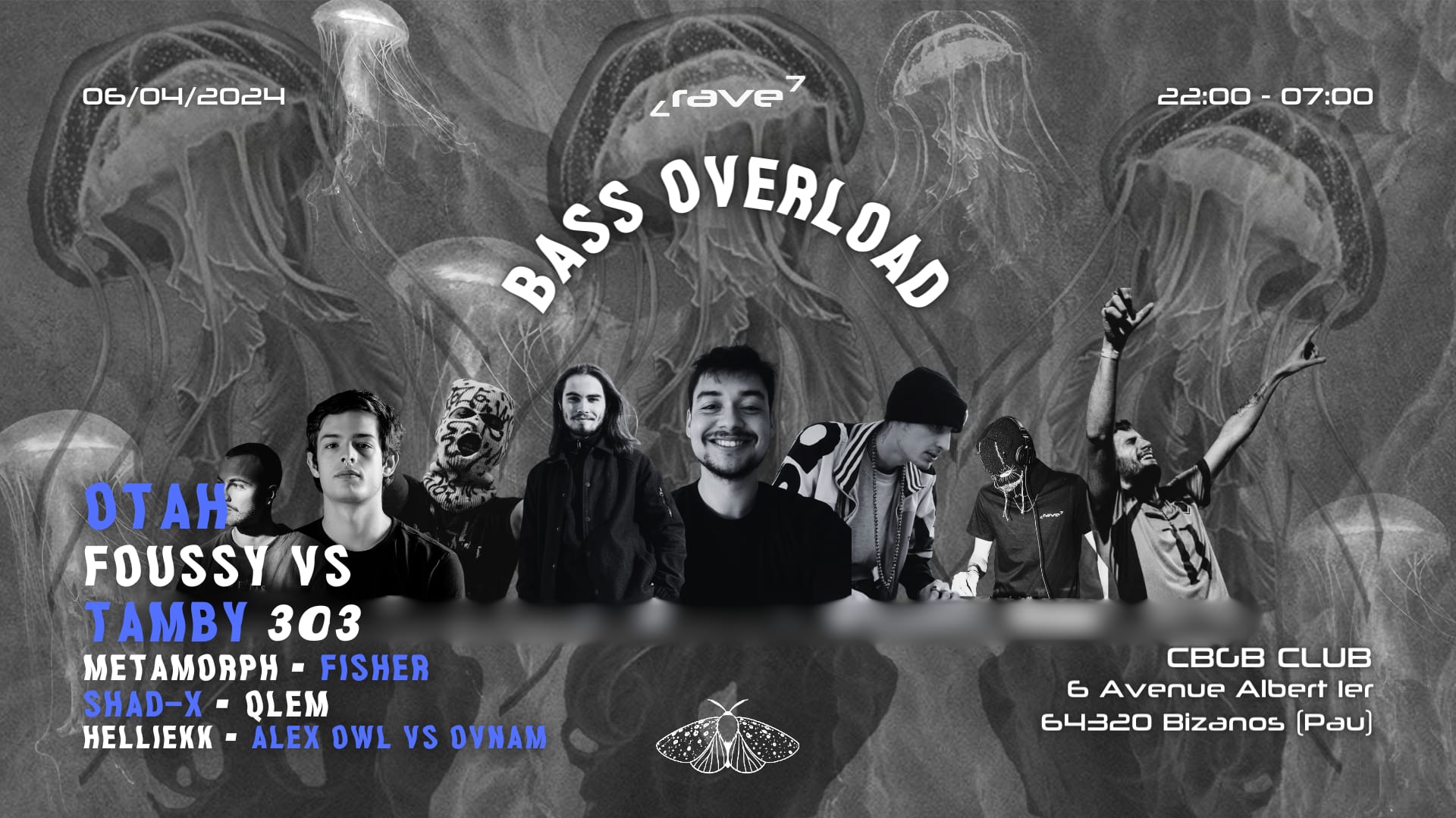 Bass Overload : Otah / Foussy Vs Tamby 303 + Guests