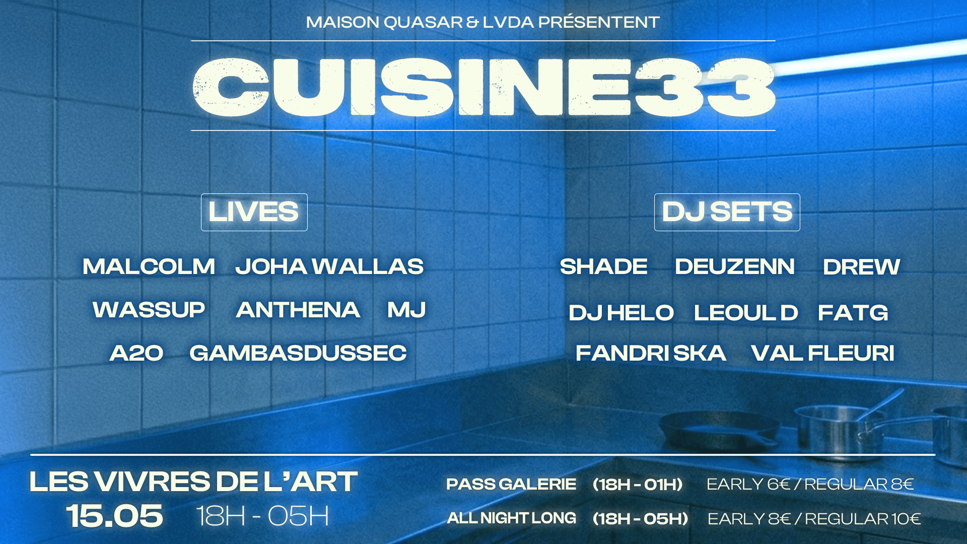 Vivres De L'art X Maison Quasar - Cuisine33