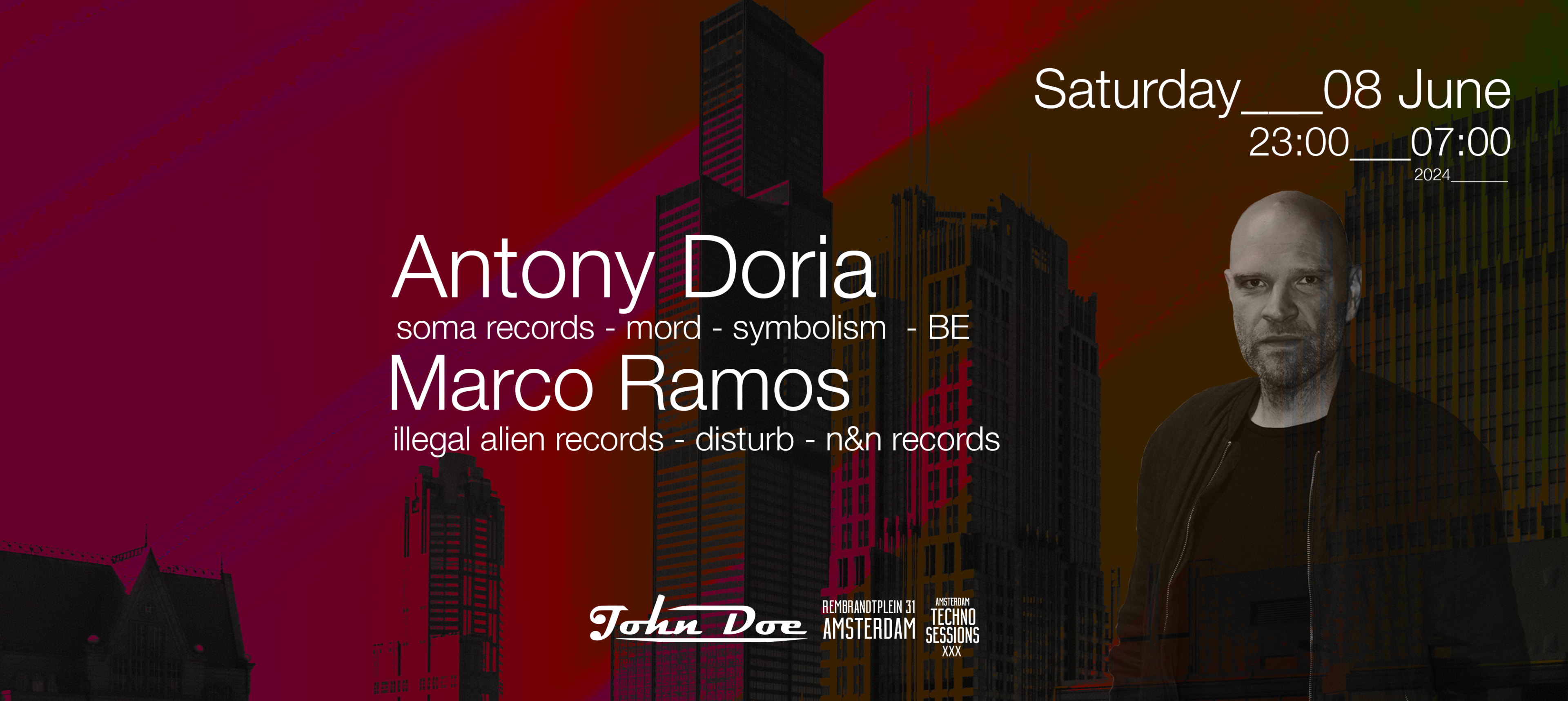 Amsterdam Techno Sessions W/ Antony Doria (Soma Records) Be