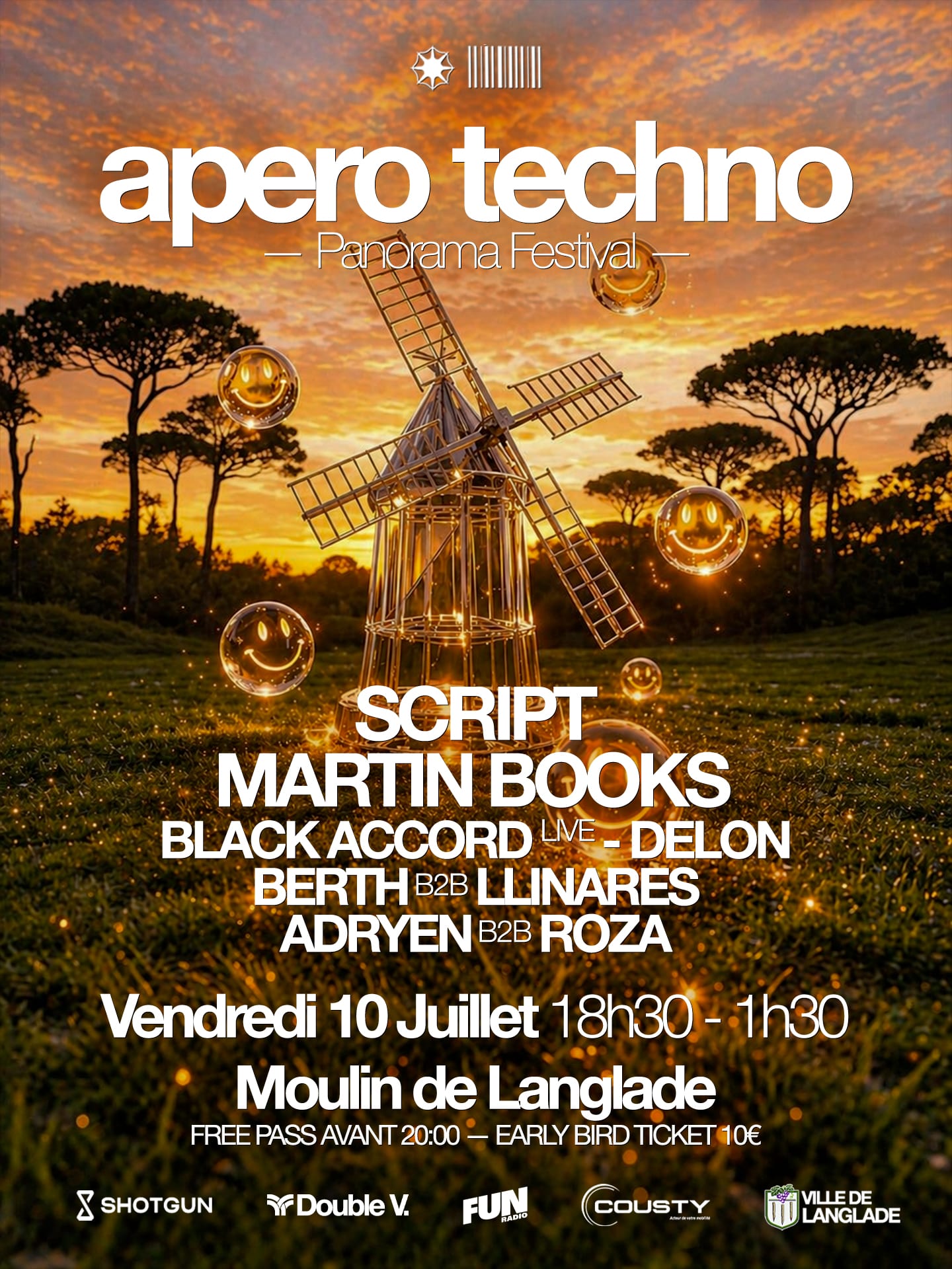 Apero Techno Au Moulin De Langlade : Script & Martin Books