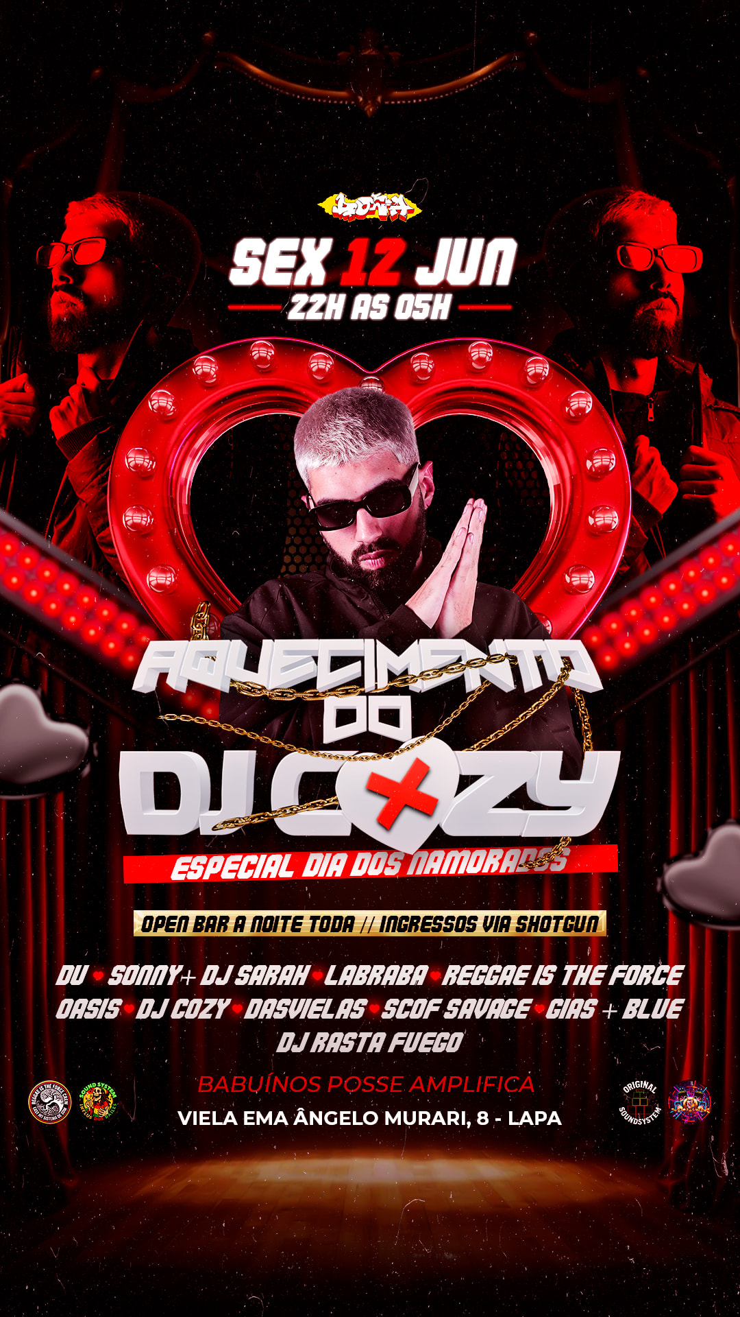 Aquecimento Do Dj Cozy - Especial Dia Dos Namorados