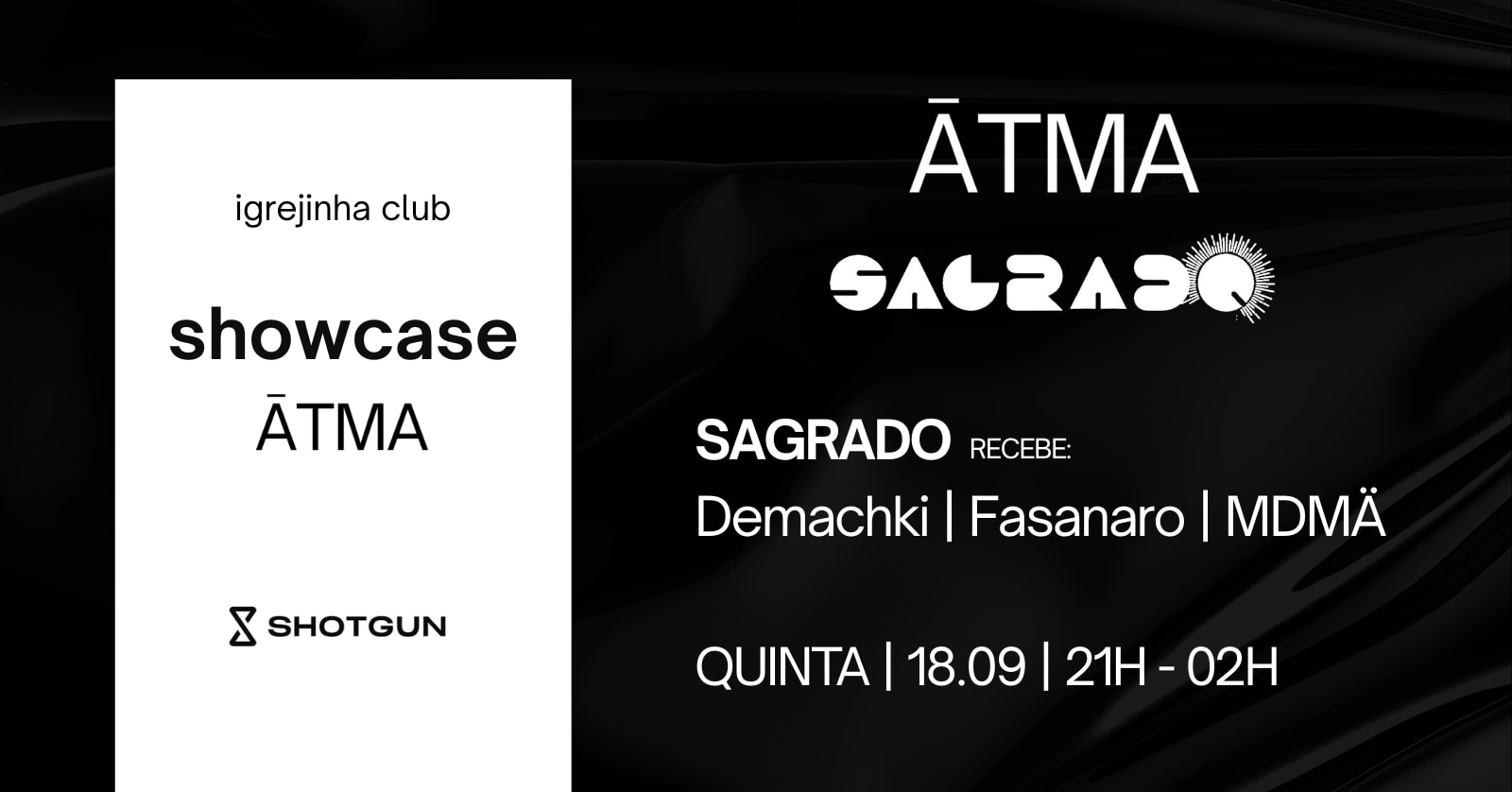 Sagrado Convida: Atma Showcase
