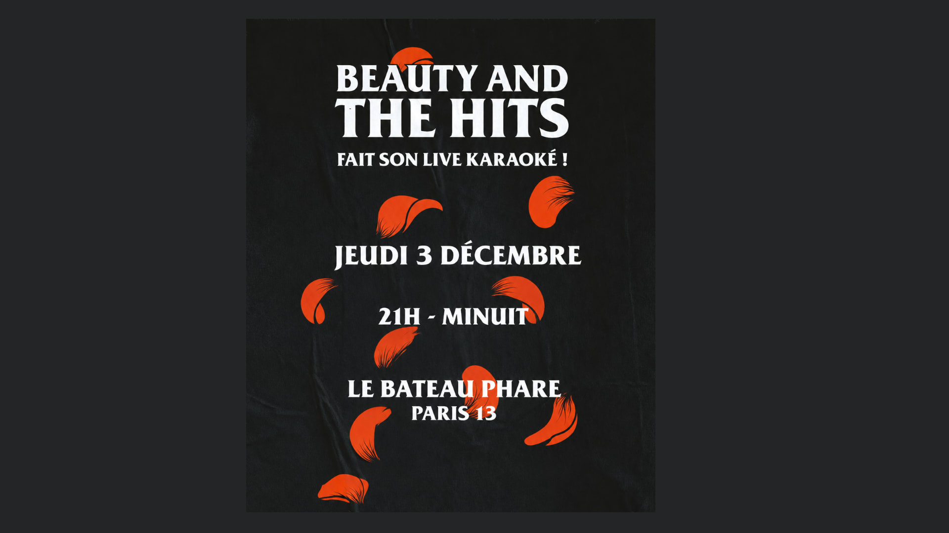 Live Karaoké Avec Beauty And The Hits !