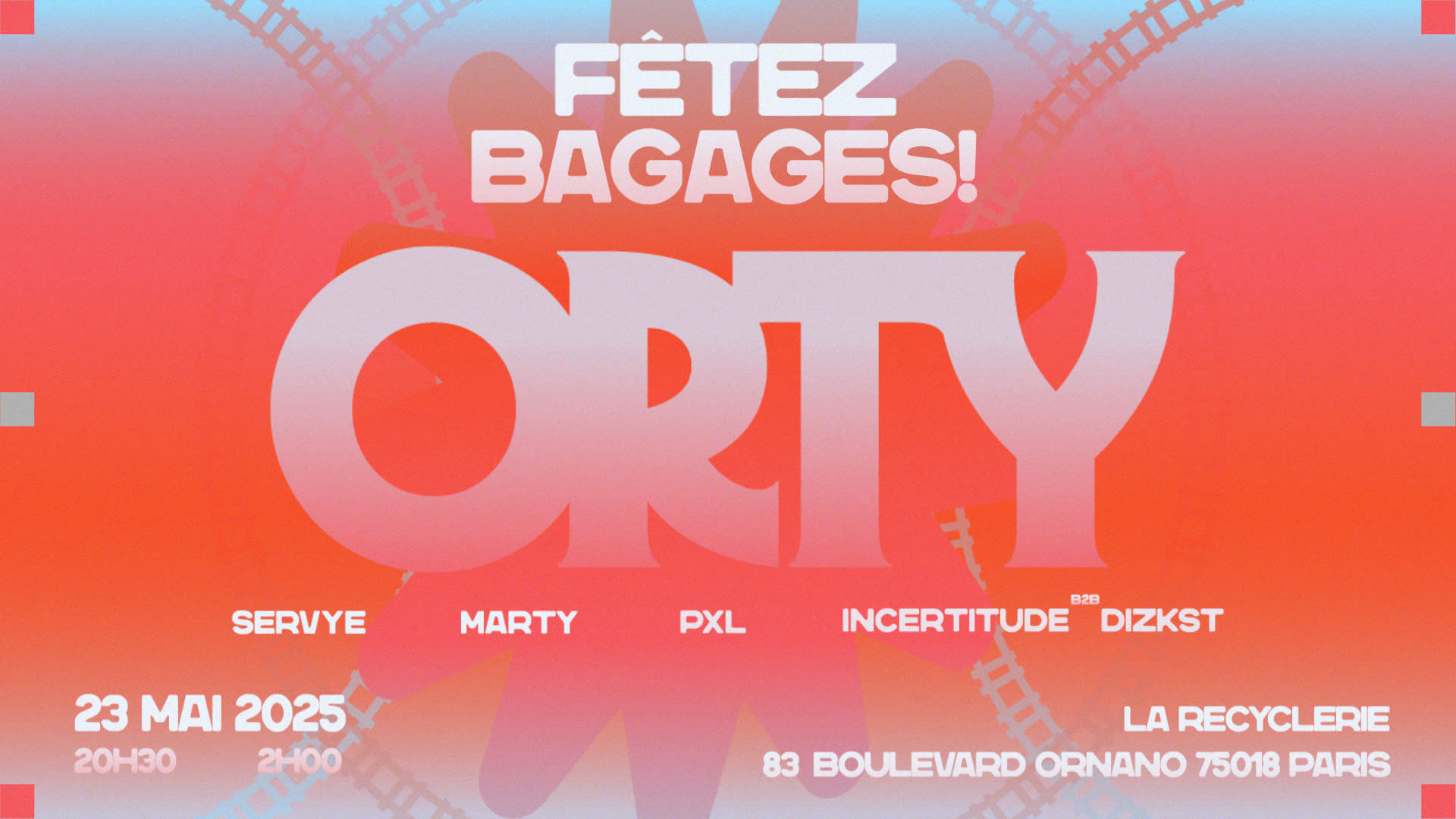 Orty X Le Hang'art | Fêtez Bagages