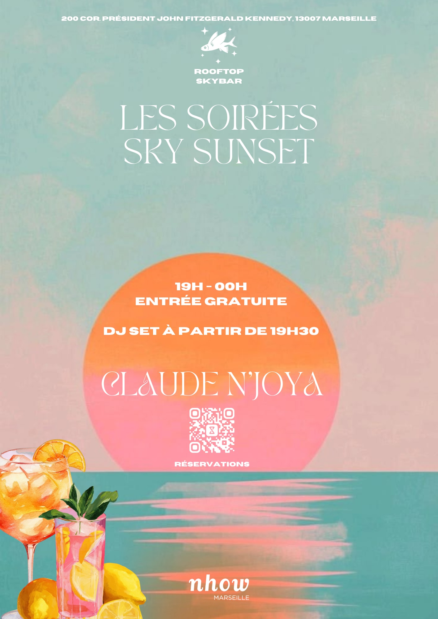 Les Sky Sunset I Rooftop Skybar I Dj Claude Njoya - 30.09