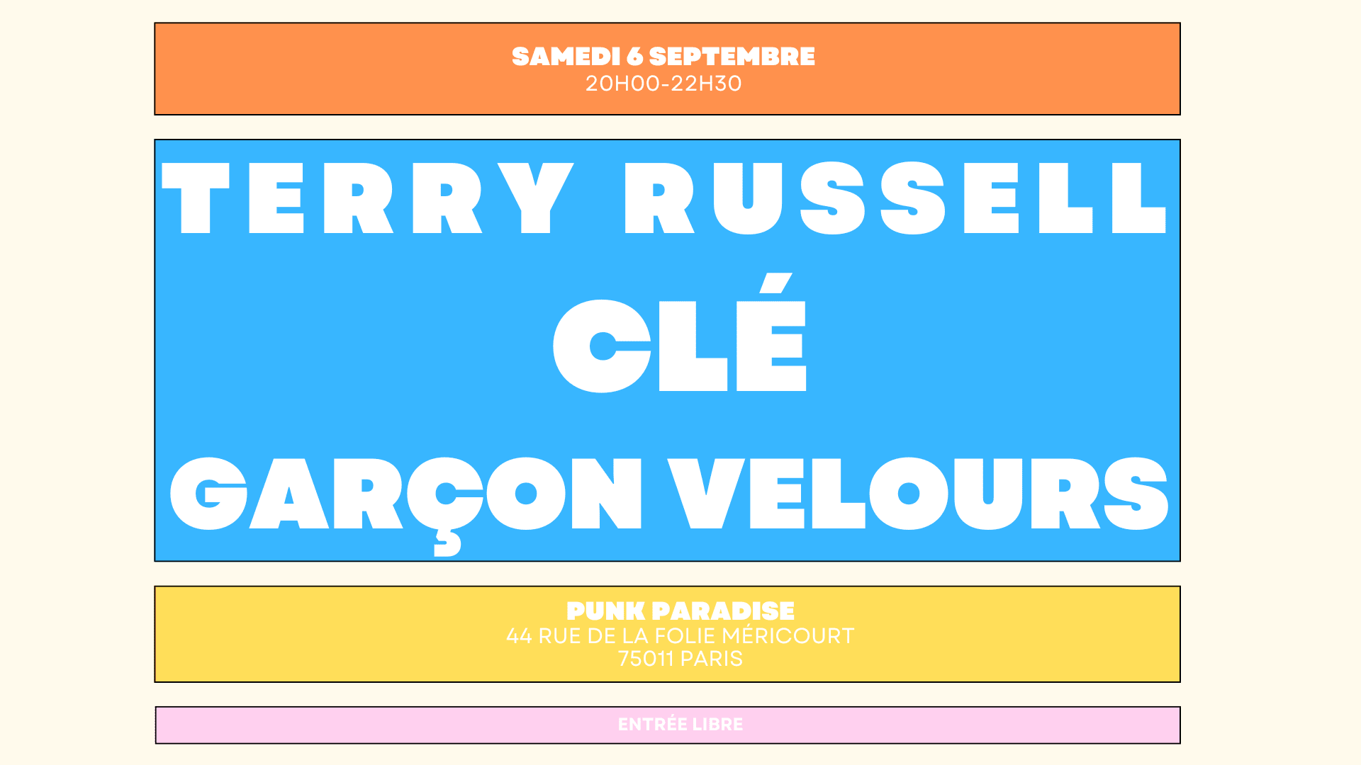 Terry Russell + Clé + Garçon Velours