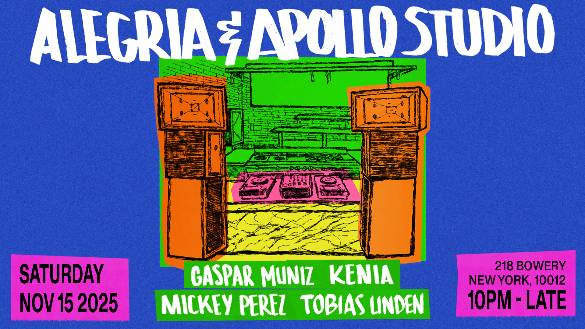 Alegria & Apollo Studio On Bowery