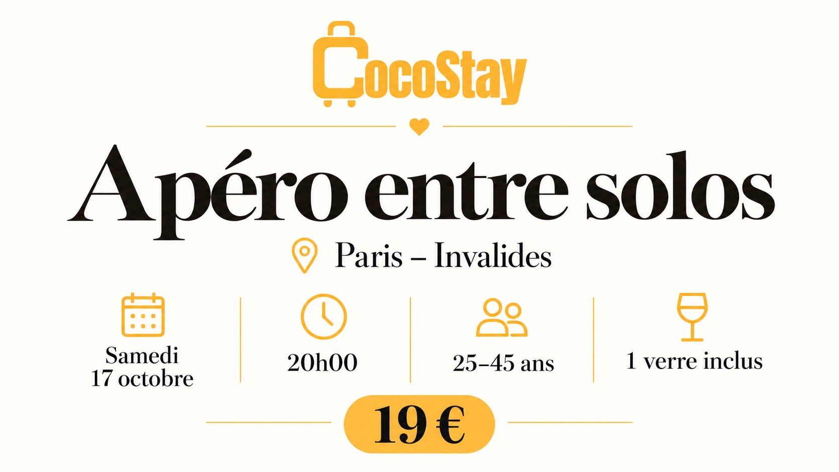 Apéro Entre Solos À Paris 25-45 Ans