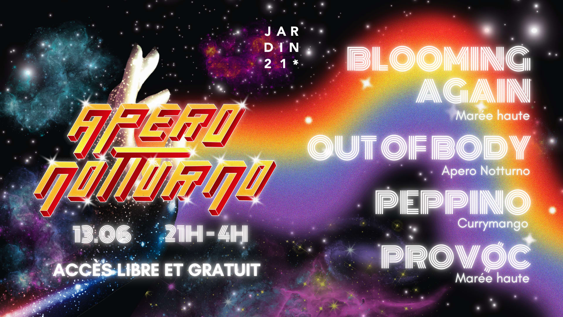 Apero Notturno  X Jardin21 - Dj Set