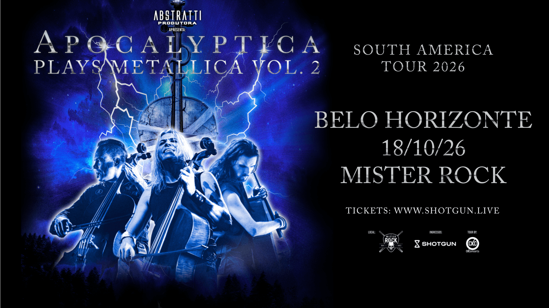 Apocalyptica Em Belo Horizonte