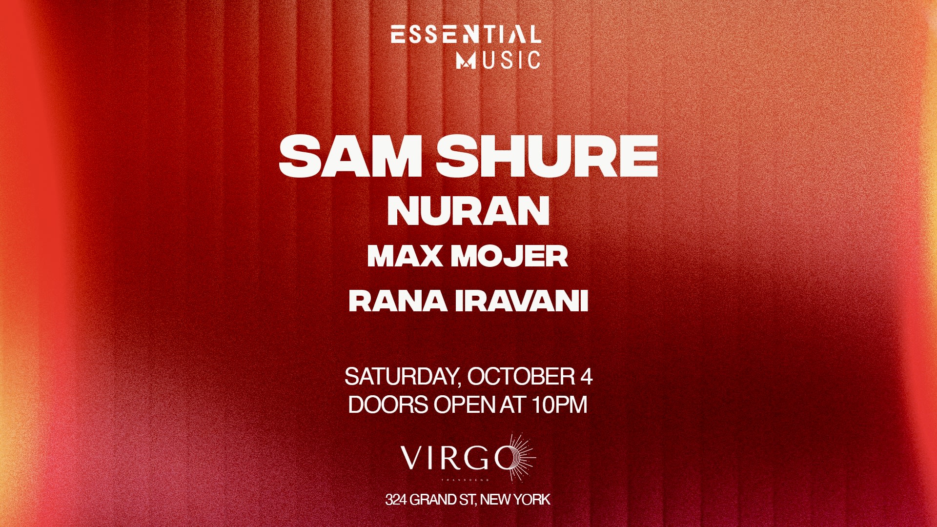 Essential Music X Virgo: Sam Shure