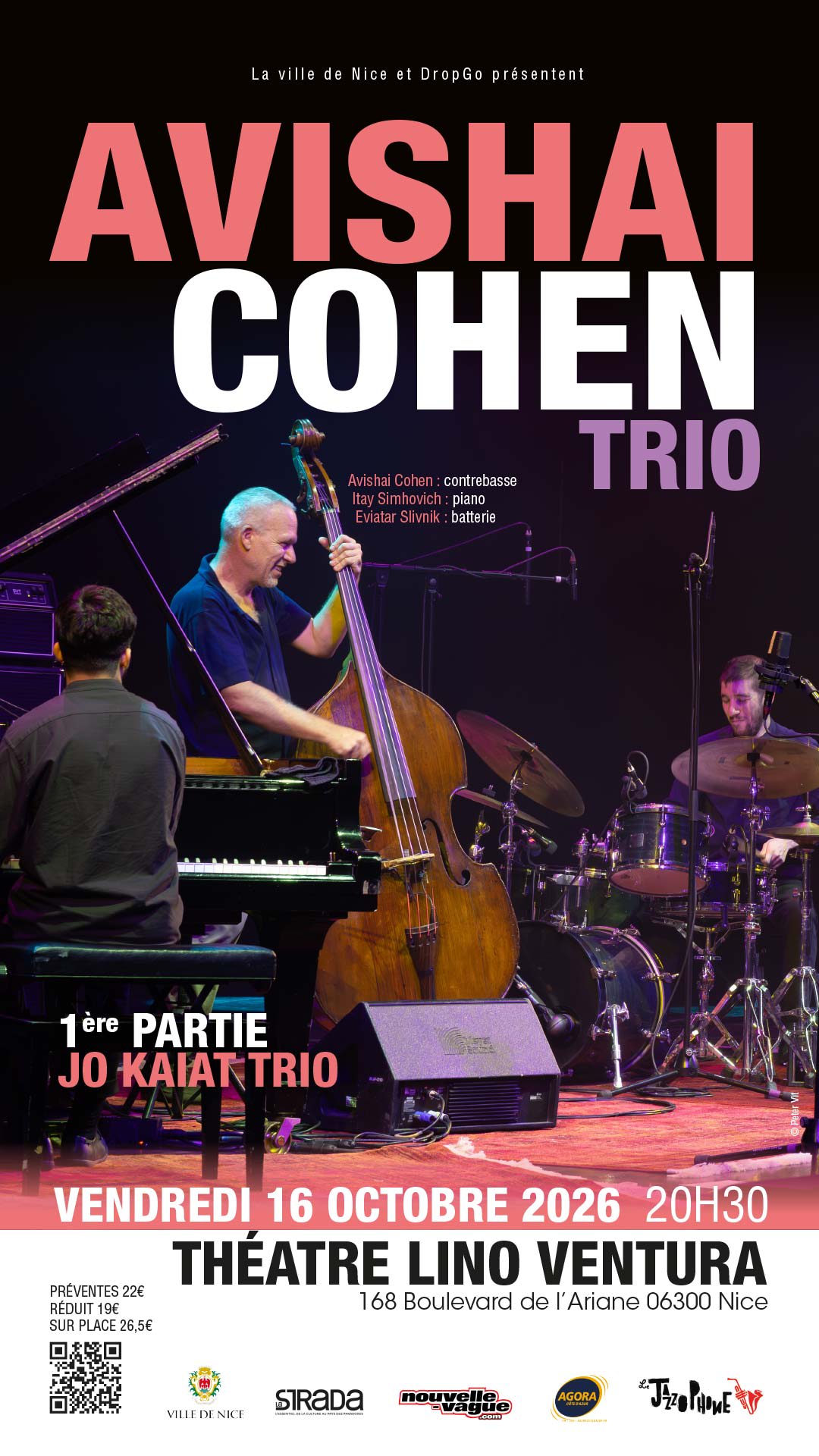 Avishai Cohen / 16 Octobre / Théâtre Lino Ventura À Nice
