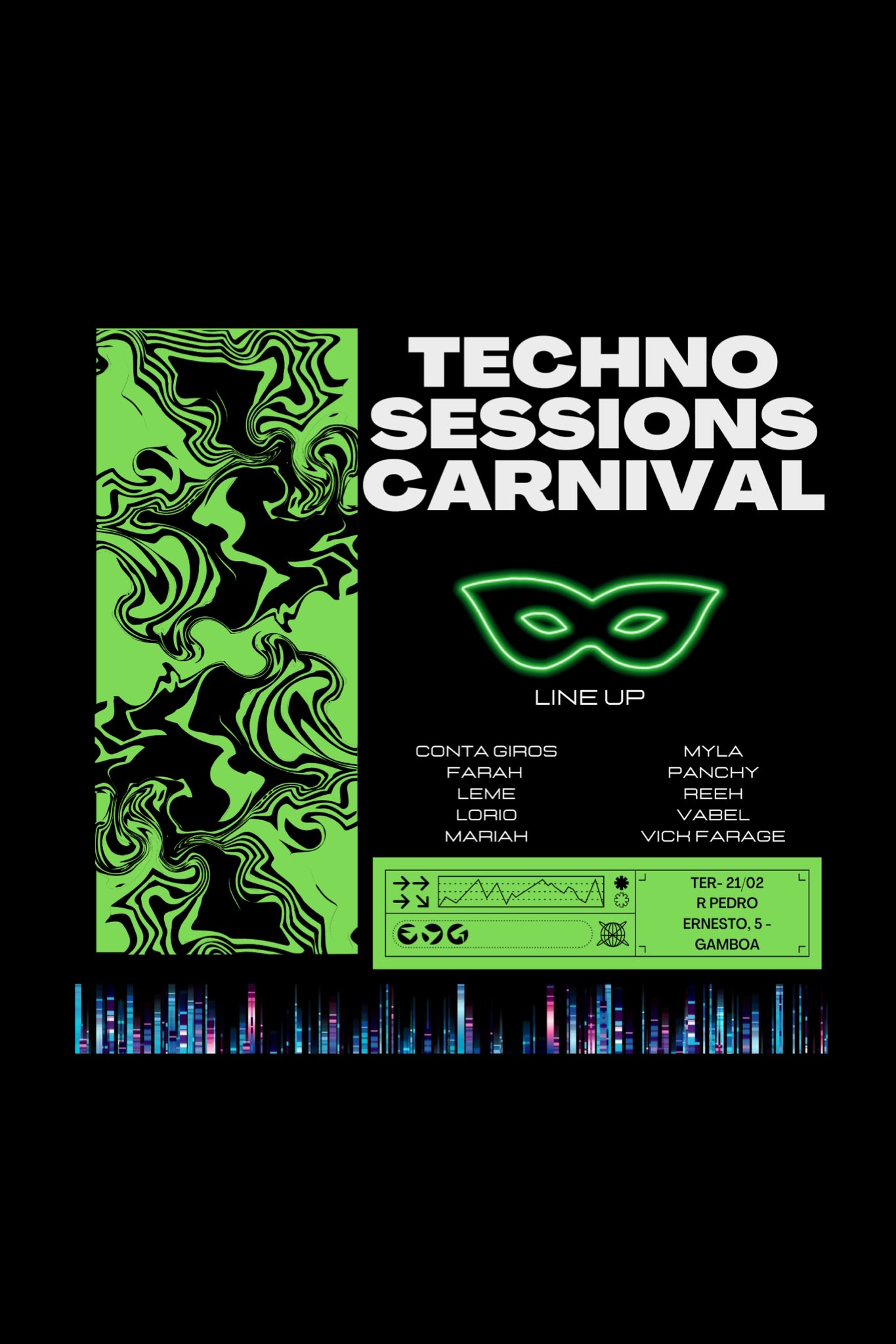 Techno Sessions Carnival - Terça-Feira