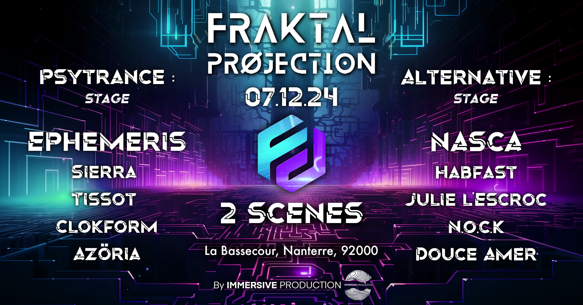 Fraktal Prøjection #6 - Deux Scènes - Psytrance & More