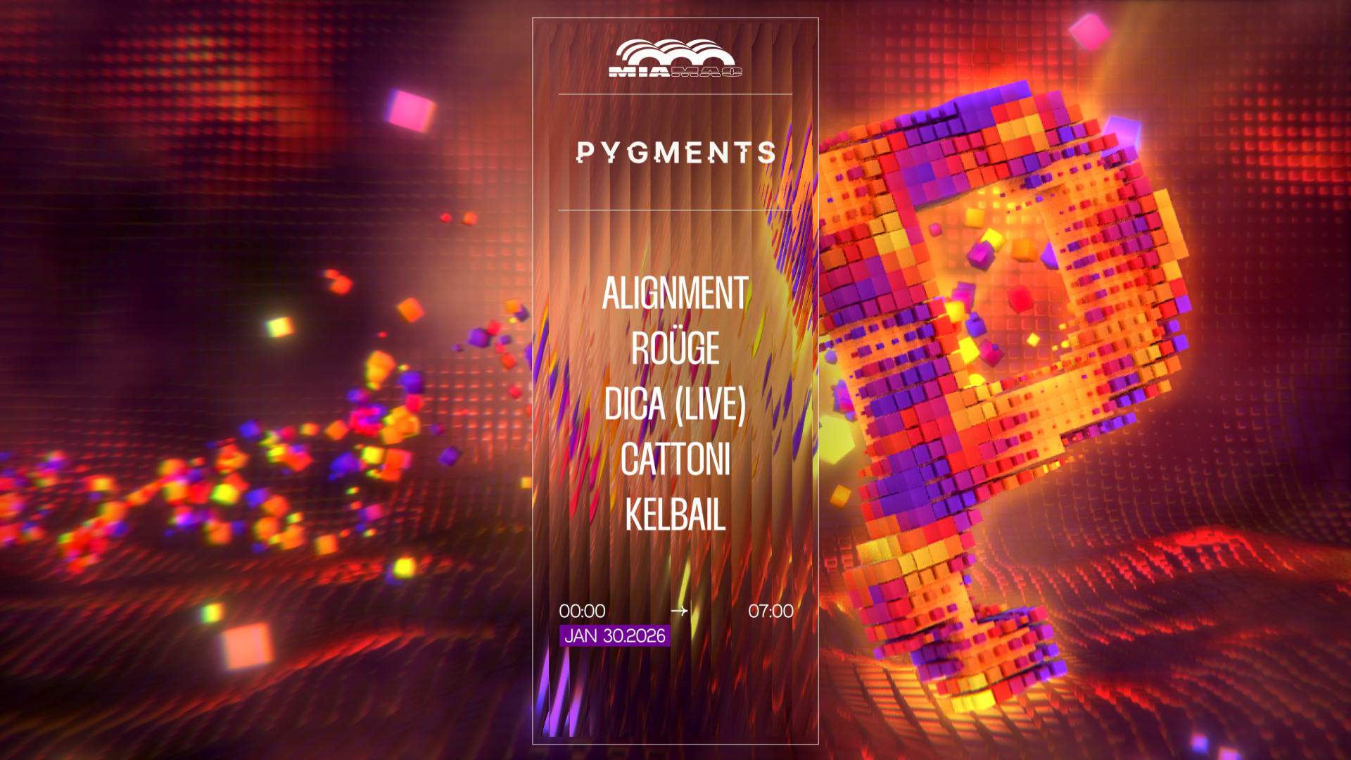 Pygments : Alignment, Roüge, Dica (Live), Cattoni & Kelbail