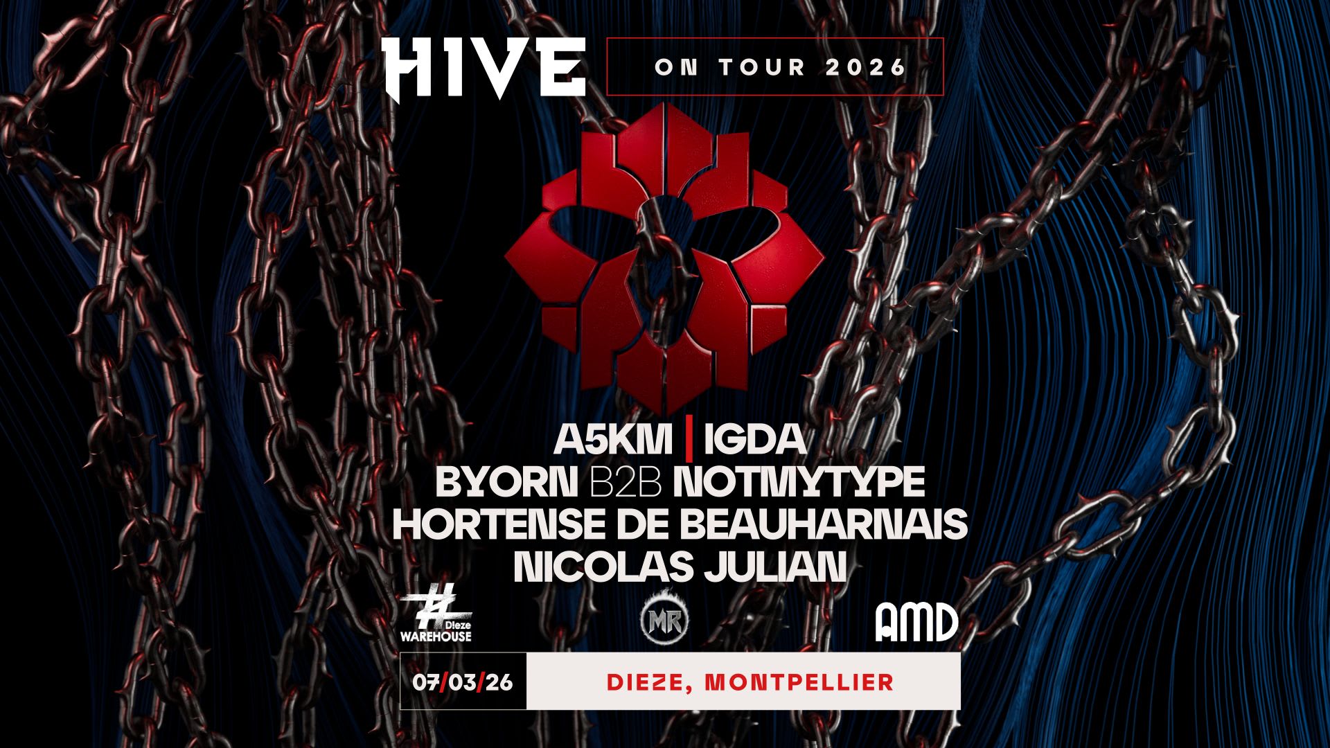 Amd X Hive On Tour // Byorn B2b Notmytype, Nicolas Julian...