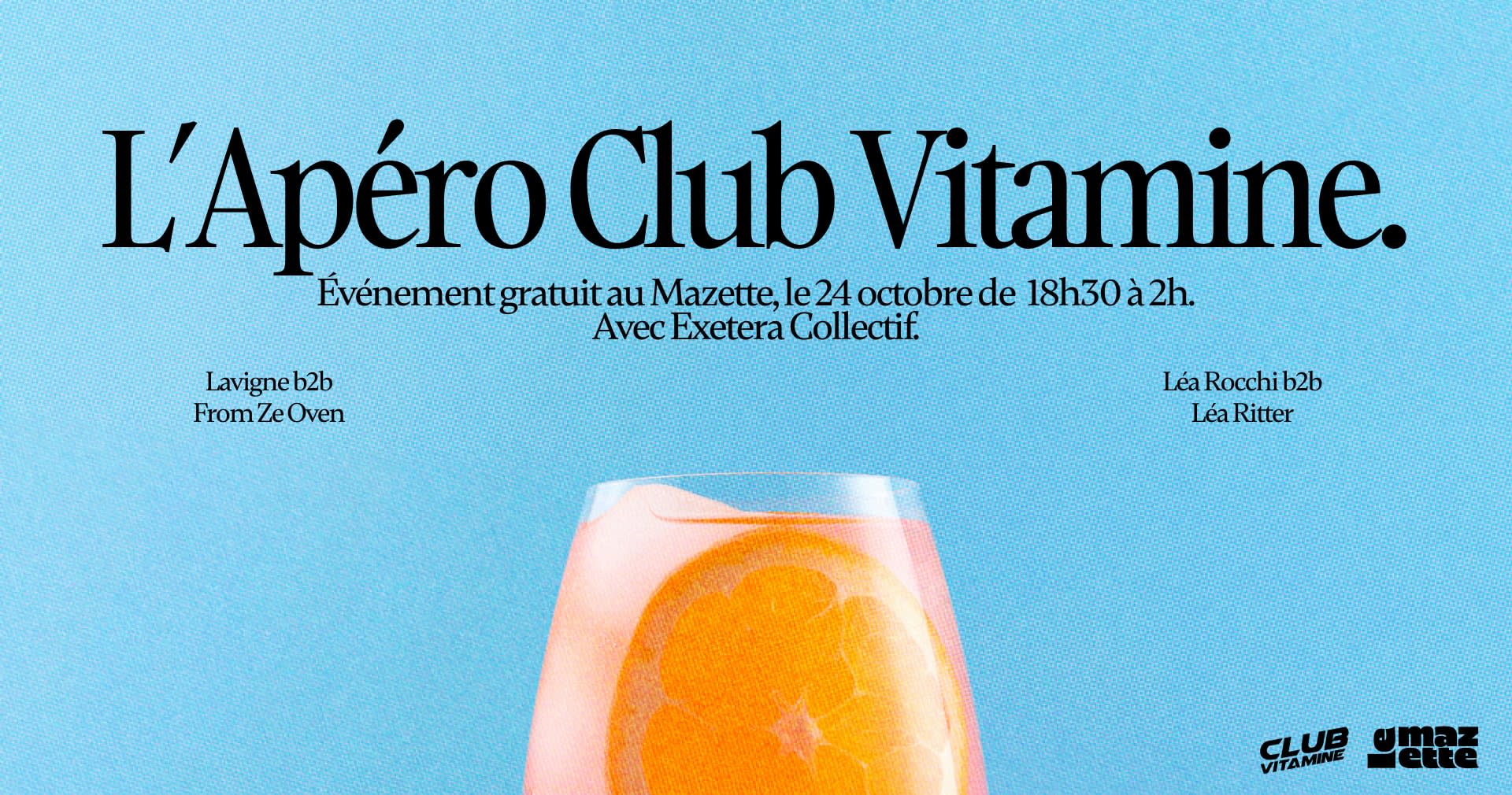 L'apéro Club Vitamine W/ Exetera Collectif