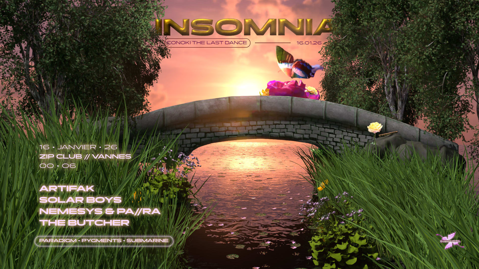 Insomnia X Zip : Submarine, Paradigm, Solar Boys