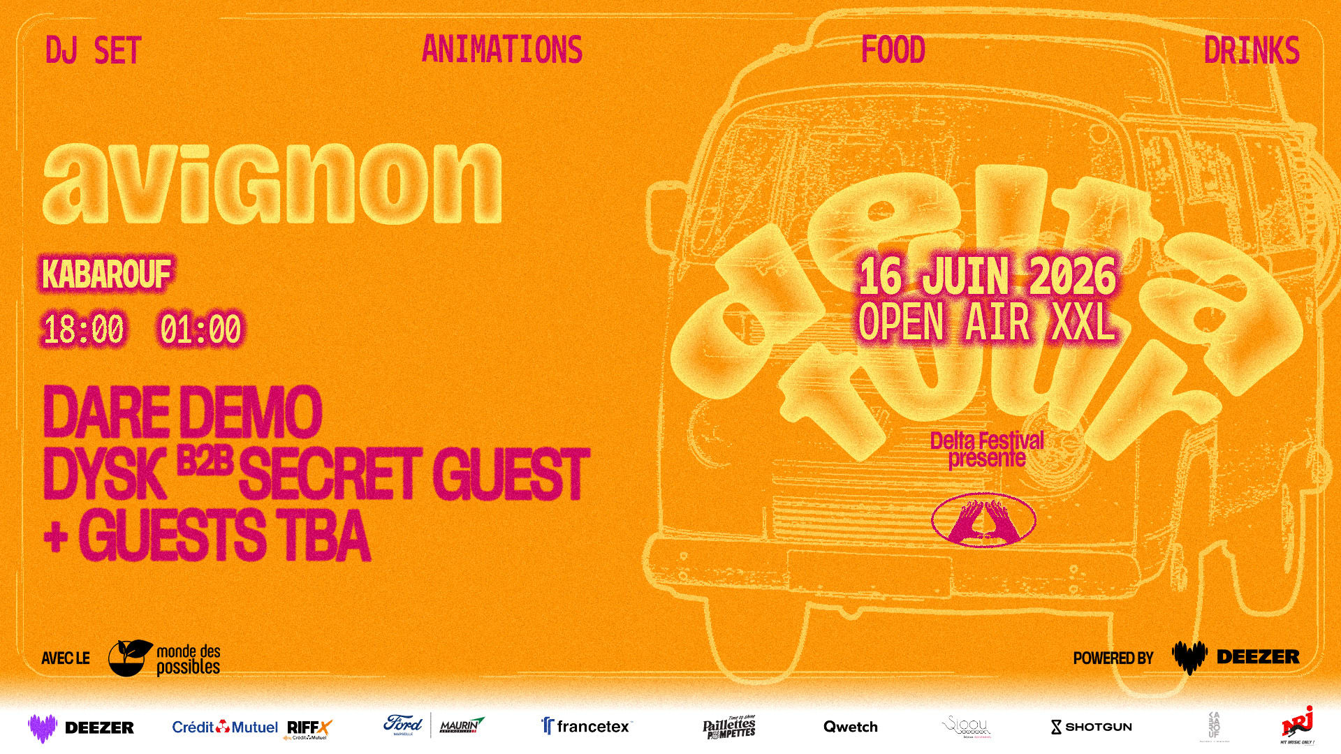 [Special Opening] Delta Tour X Kabarouf - Avignon