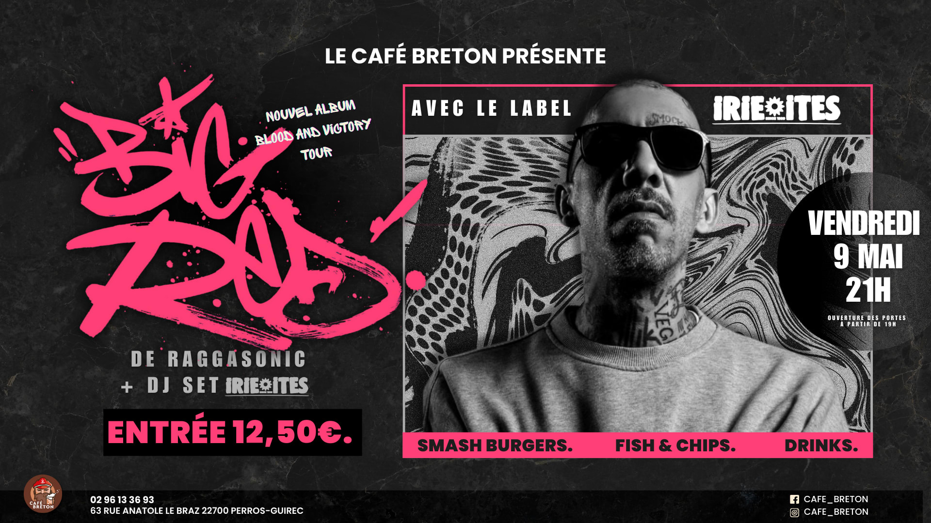 Concert Big Red // Irie Ites Dub MIX // Café Breton