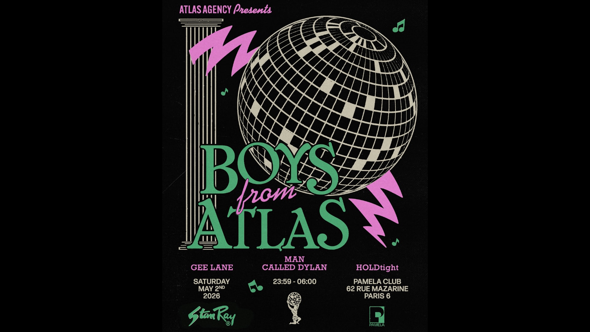 Boys From Atlas - Gee Lane, Holdtight, Man Called Dylan