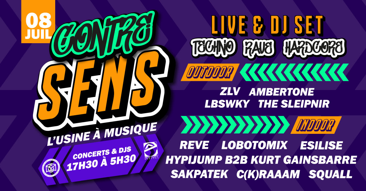 Open-Air & Club - Contre-Sens - Techno, Rave, Hardcore