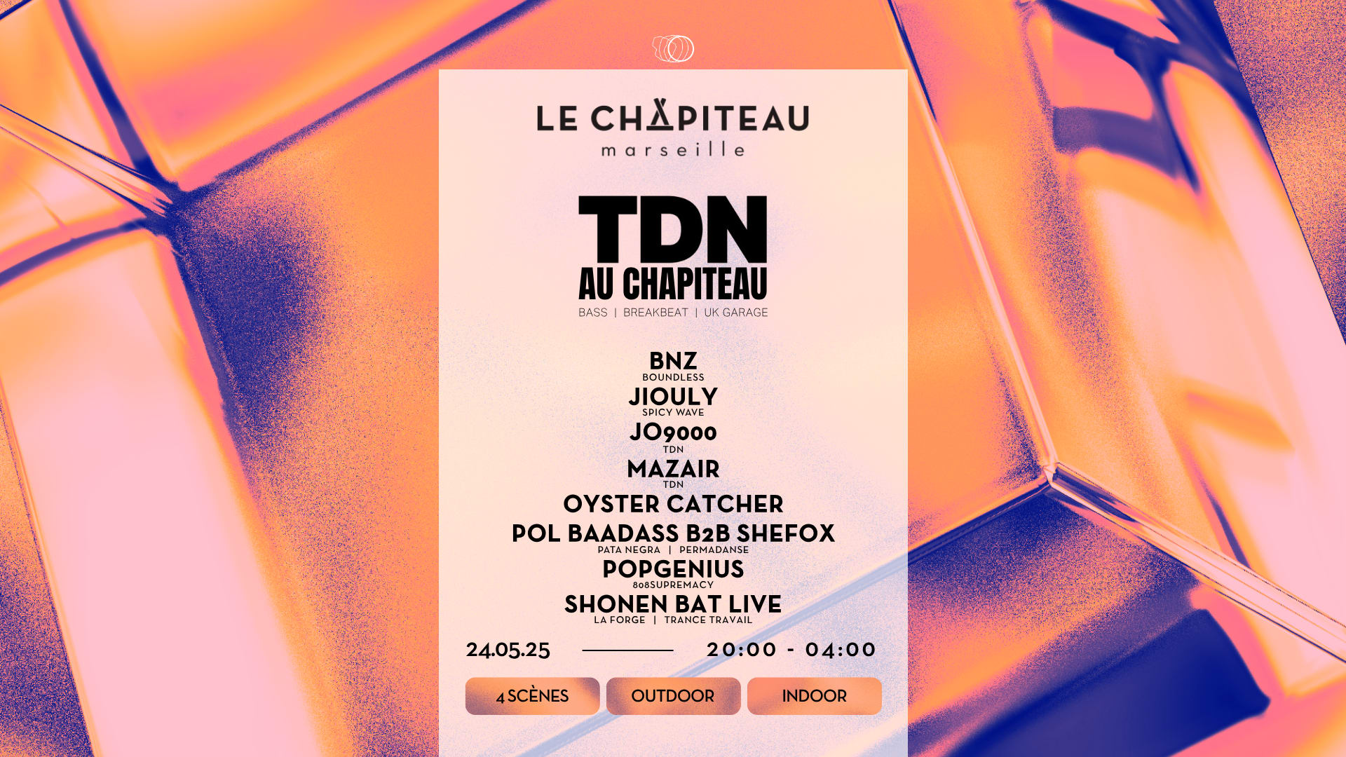 Tdn Au Chapiteau W/Bnz,Jiouly, Jo9000, Mazair,Oyster Catcher
