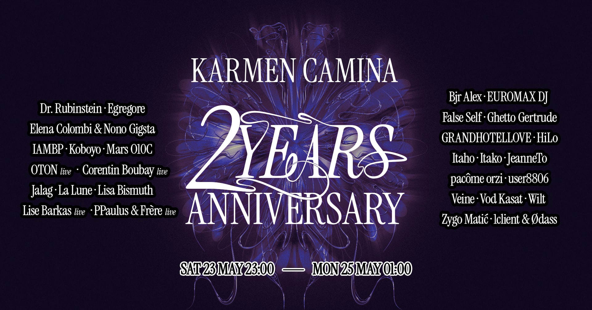 Karmen Camina 2 Years [Dr. Rubinstein, Egregore, Koboyo &+]