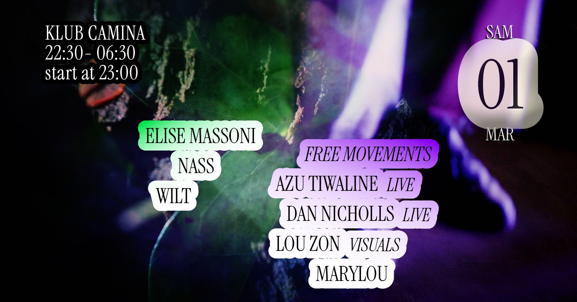 Klub Camina [Azu Tiwaline, Elise Massoni, Marylou &+]