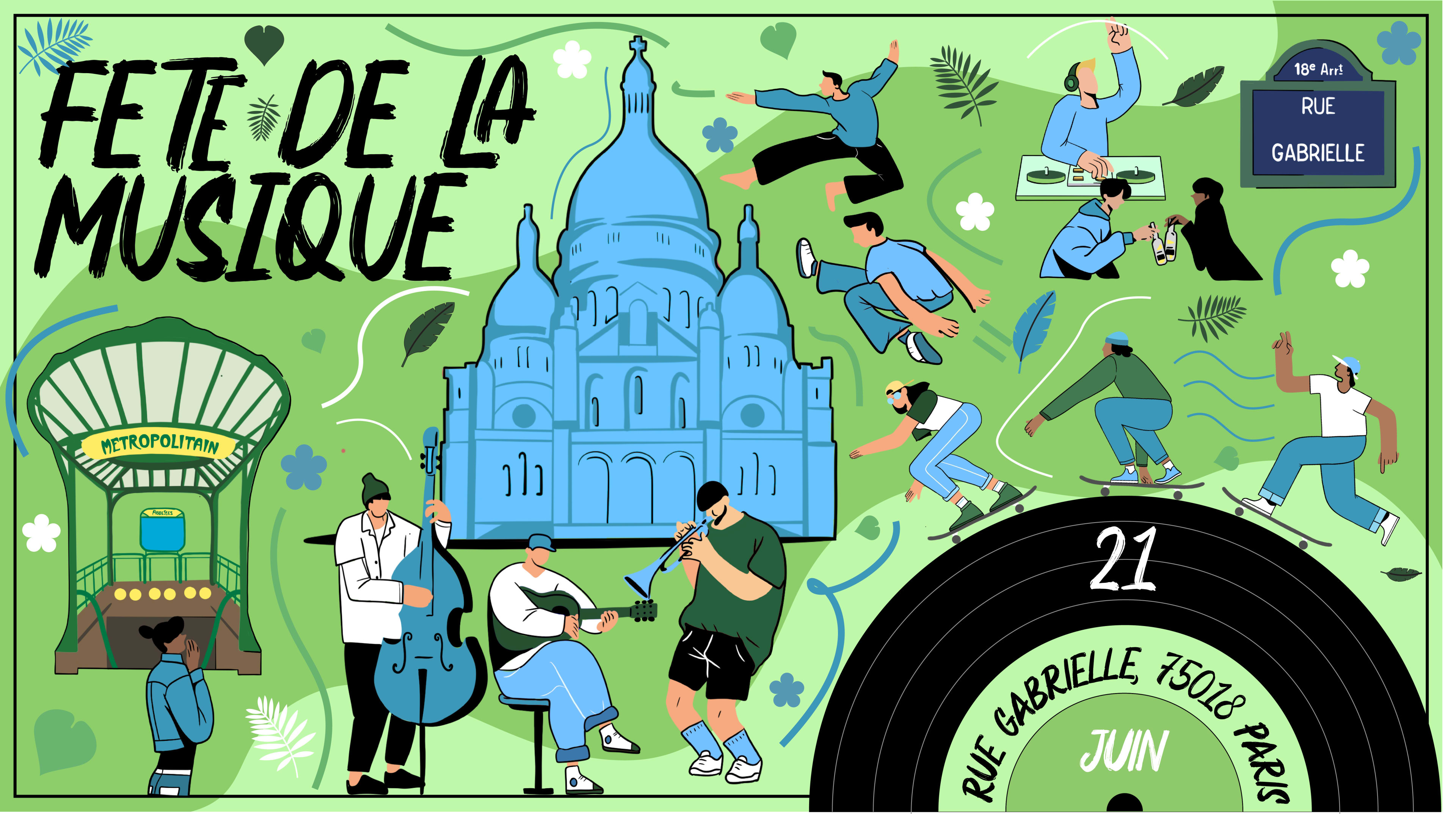 [Basscule] Fête De La Musique - Rue Gabrielle 75018