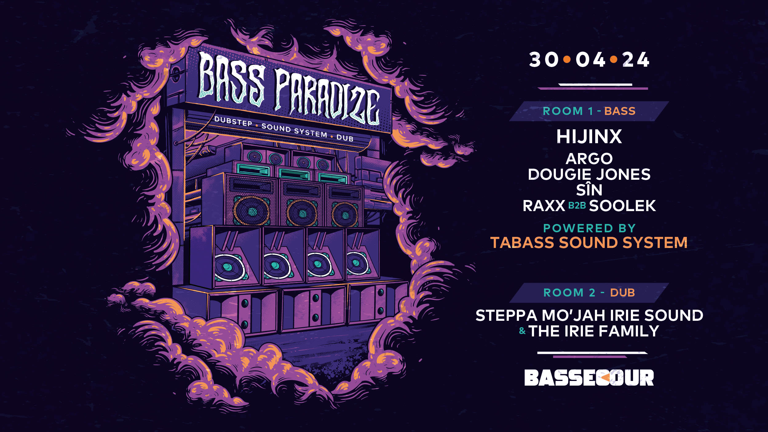 Bass Paradize #34 W/ Hijinx, Argo, Tabass , Steppa Mo'jah...
