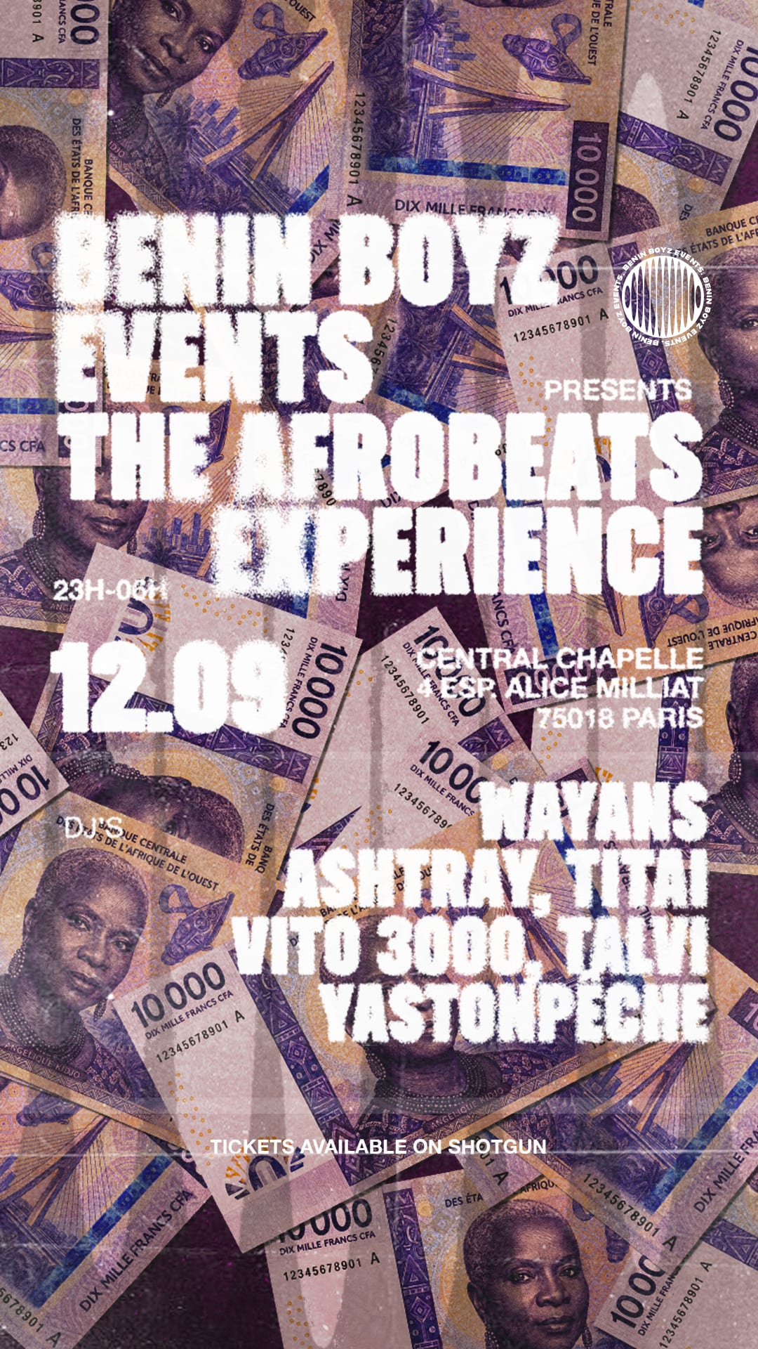 Benin Boyz The Afrobeats Experience — Central Chapelle
