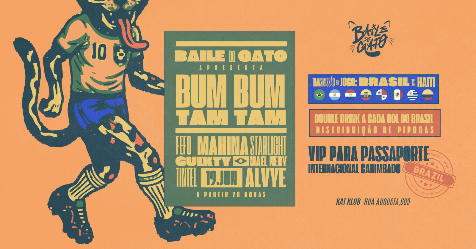 Baile Do Gato: Copa Domundo Na Ktkb:  Jogo + Festa