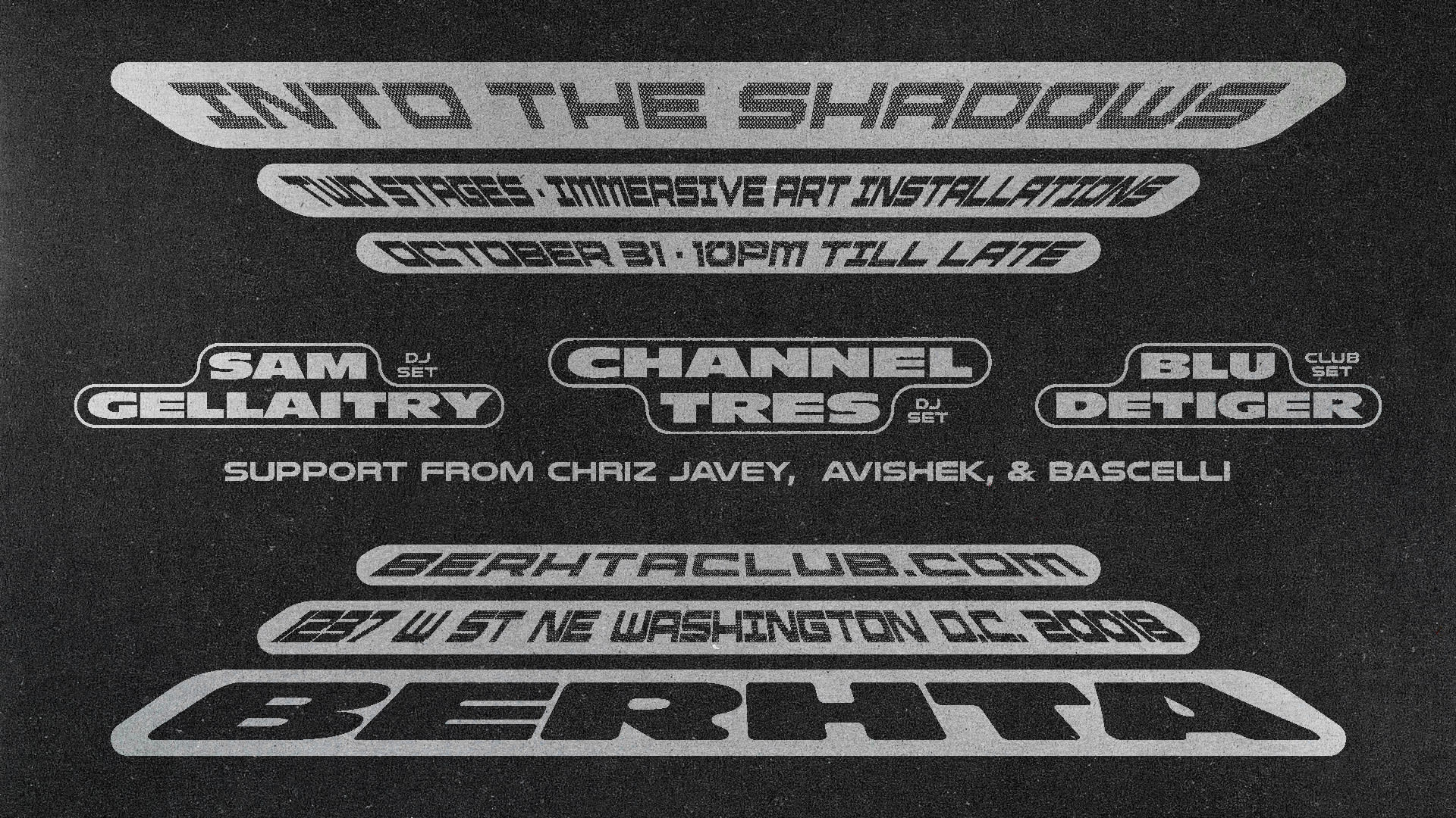 Into The Shadows: Channel Tres - Sam Gellaitry - Blu Detiger