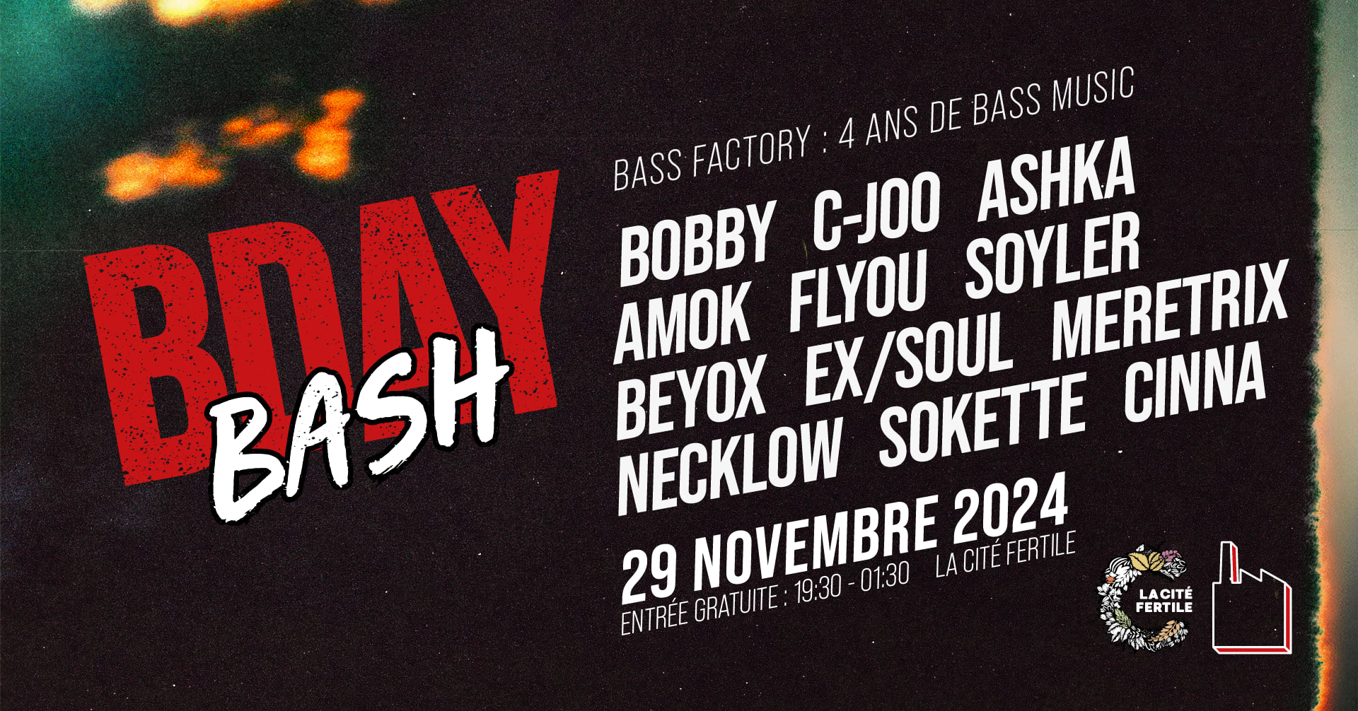 Bass Factory Birthday Bash : 4 Ans De Bass Music !