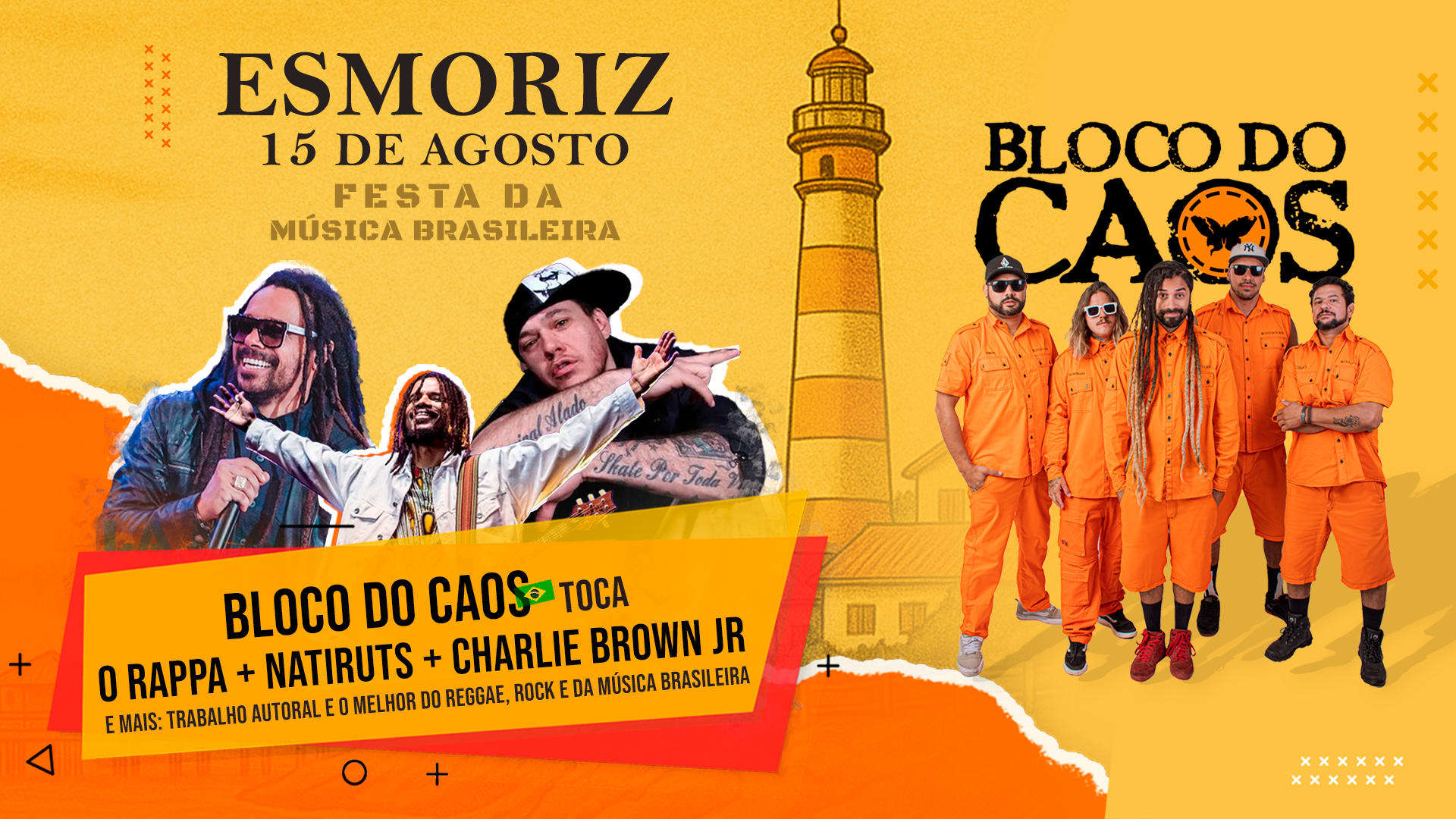 Festa Da Música Brasileira Em Esmoriz Com Bloco Do Caos (Br)