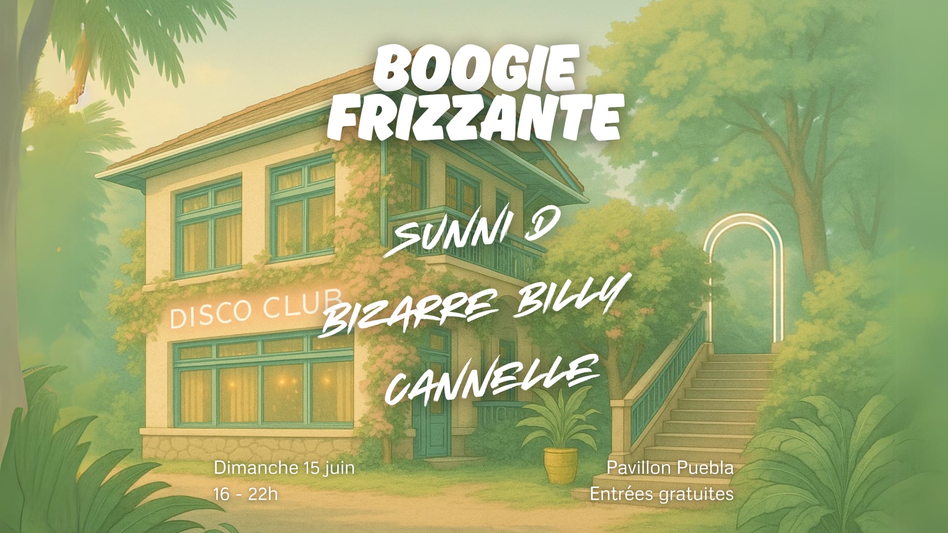 Boogie Frizzante Invite Sunni D & Bizarre Billy