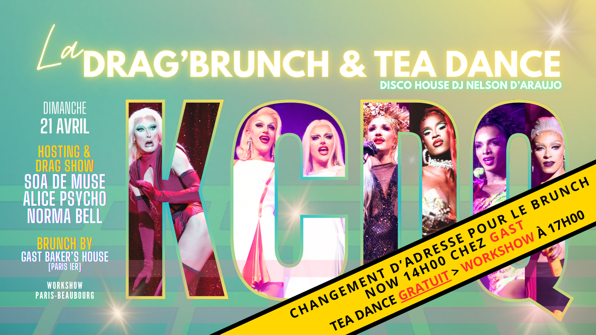 La Drag'brunch Kcdq [Show+Tea Dance]