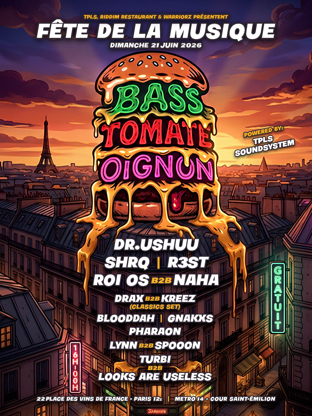 Bass Tomate Oignon - Fête De La Musique 2026