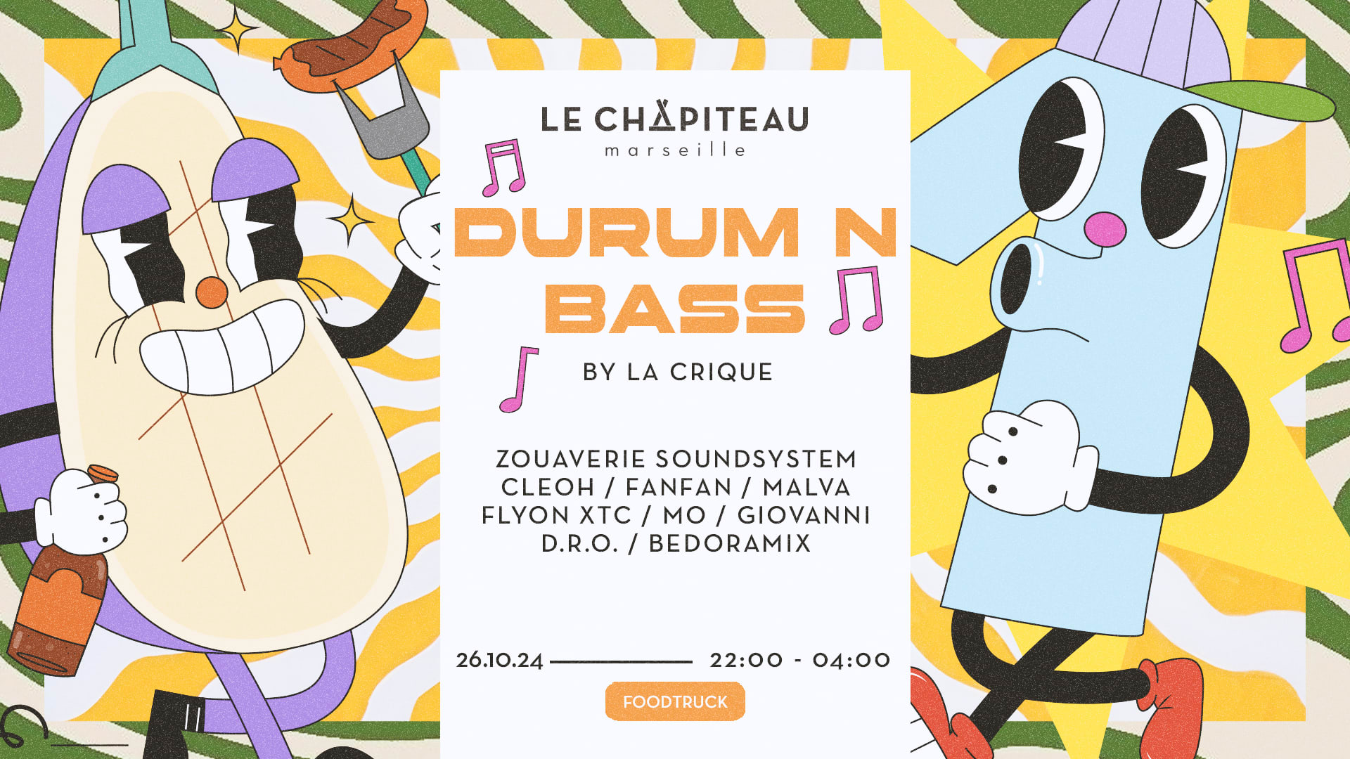 Durum N Bass W/La Crique,Flyon Xtc,Zouaverie Soundsystem...