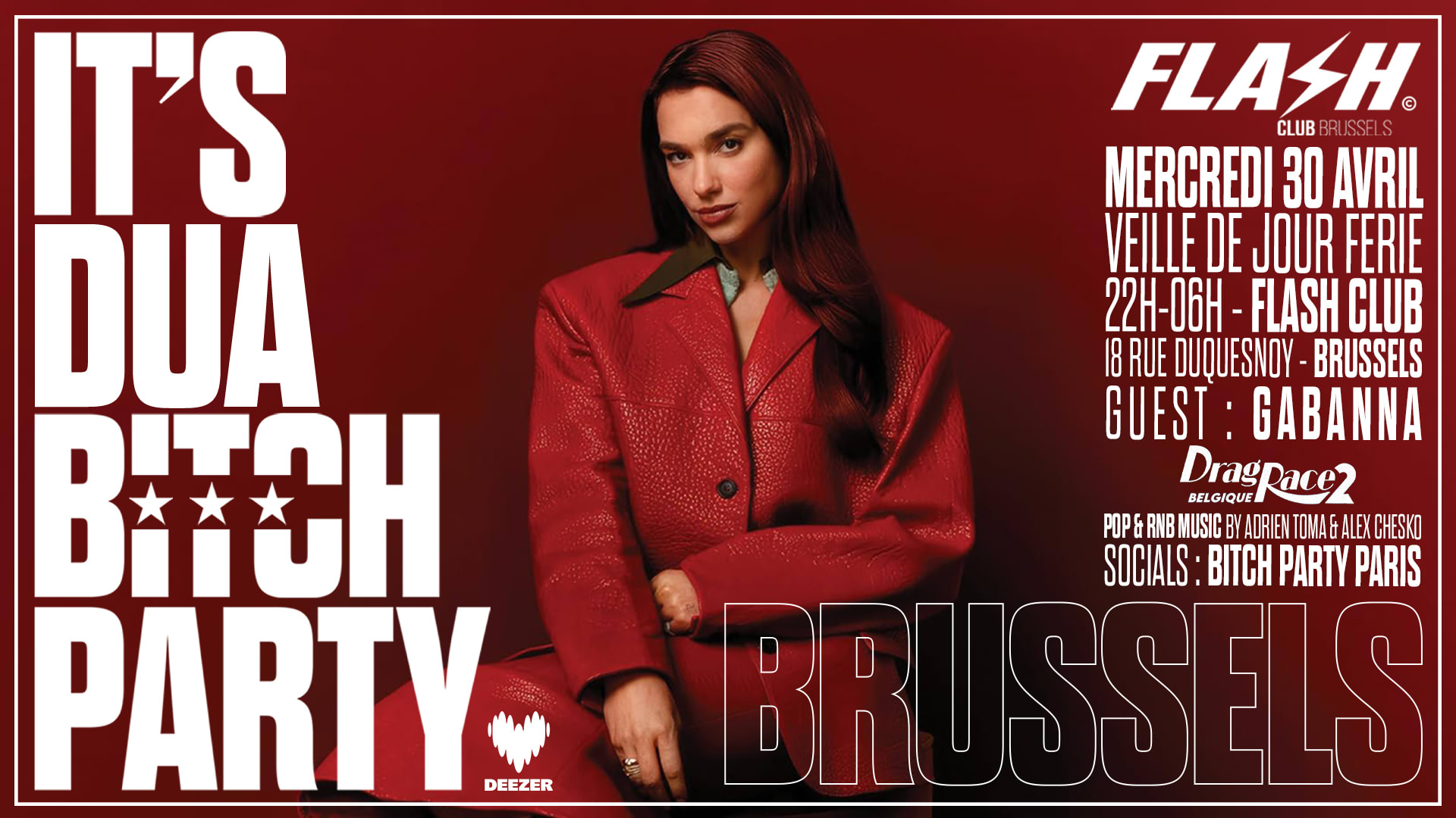 It’S Dua Bitch Party Brussels By Flash Club