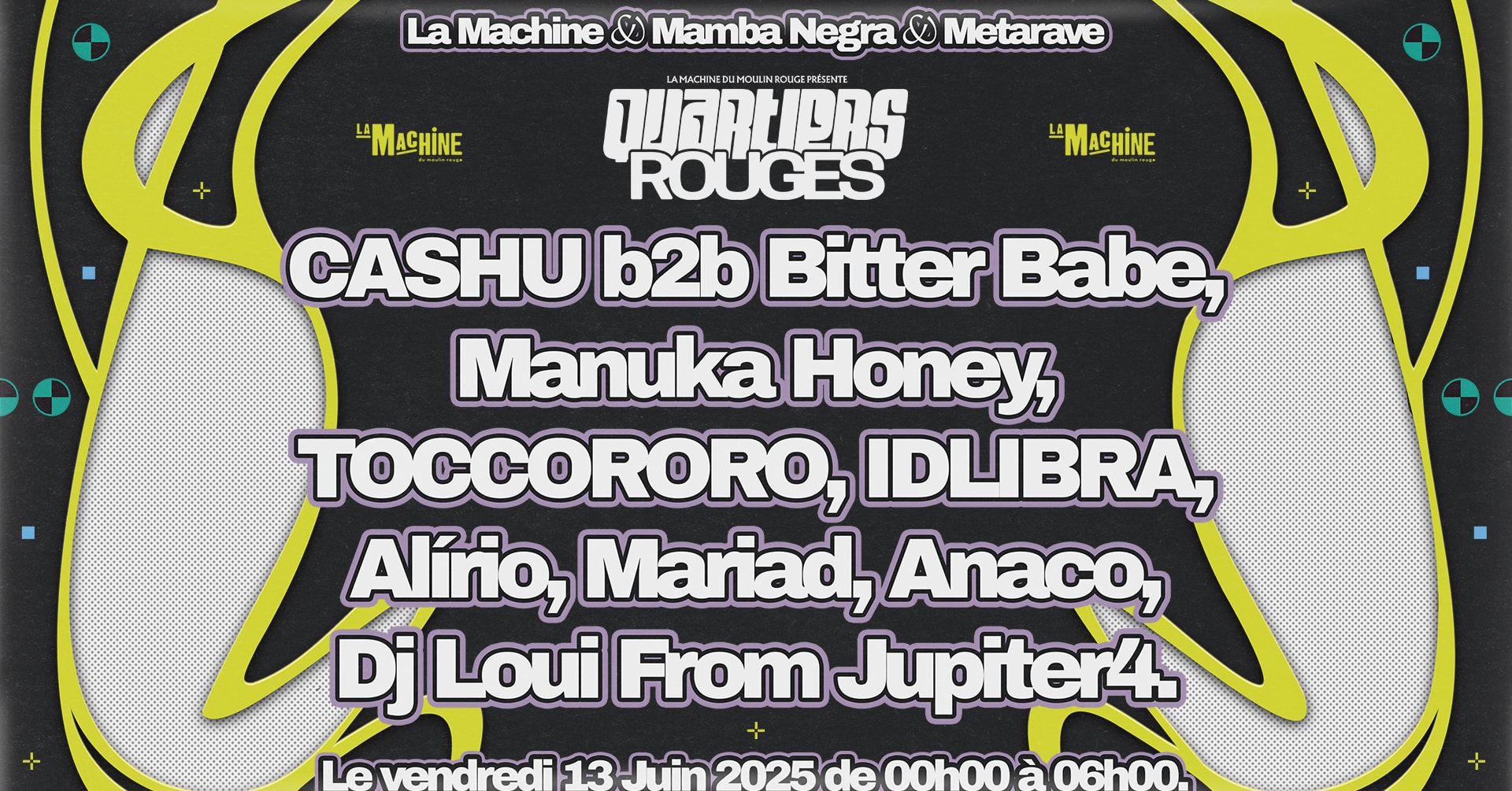 Quartiers Rouges W/ Mamba Negra & Metarave