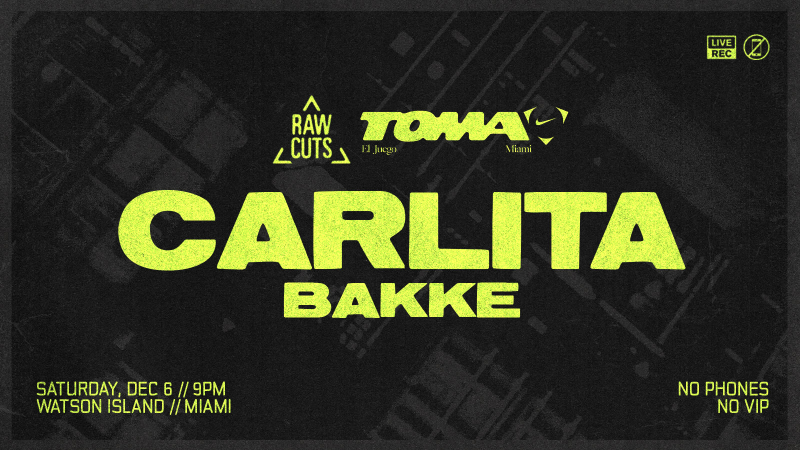 Raw Cuts X Nike Toma: Carlita Pop Up