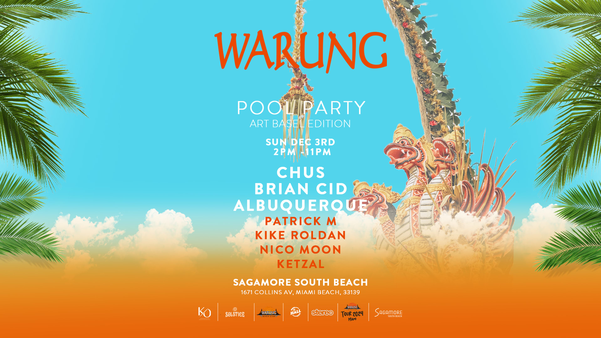 Warung Pool Party (Basel) Chus + Brian Cid + Albuquerque +