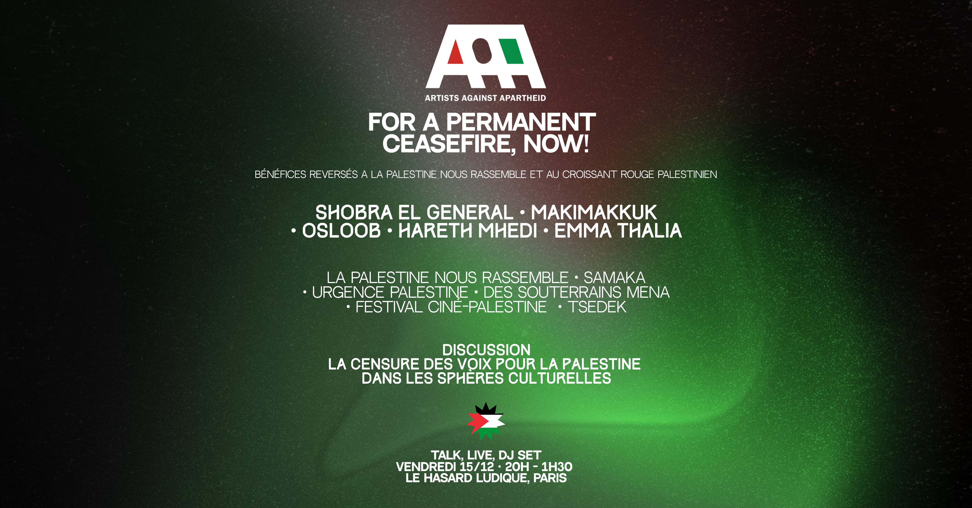 Aaa X Samaka : For A Permanent Ceasefire Now !