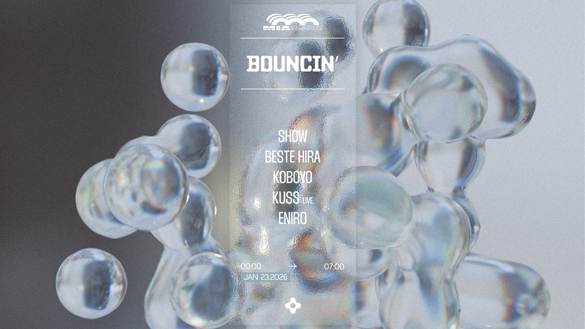 Bouncin' : Shdw, Beste Hira, Koboyo, Kuss, Eniro
