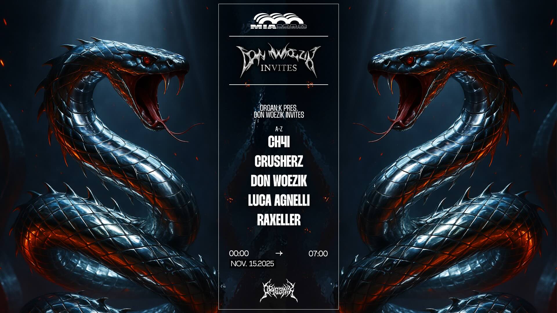 Organïk : Don Woezik Inv. Luca Agnelli, Raxeller & More