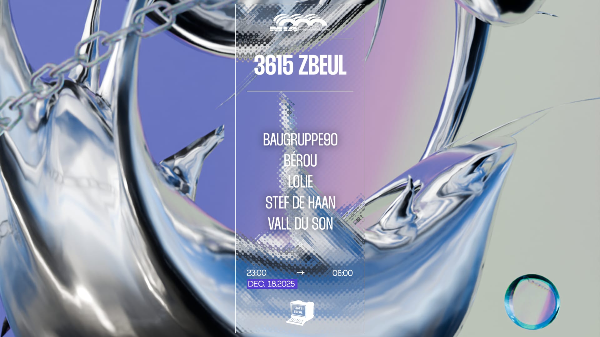 3615 Zbeul : Stef De Haan, Baugruppe90, Vall Du Son, Bérou