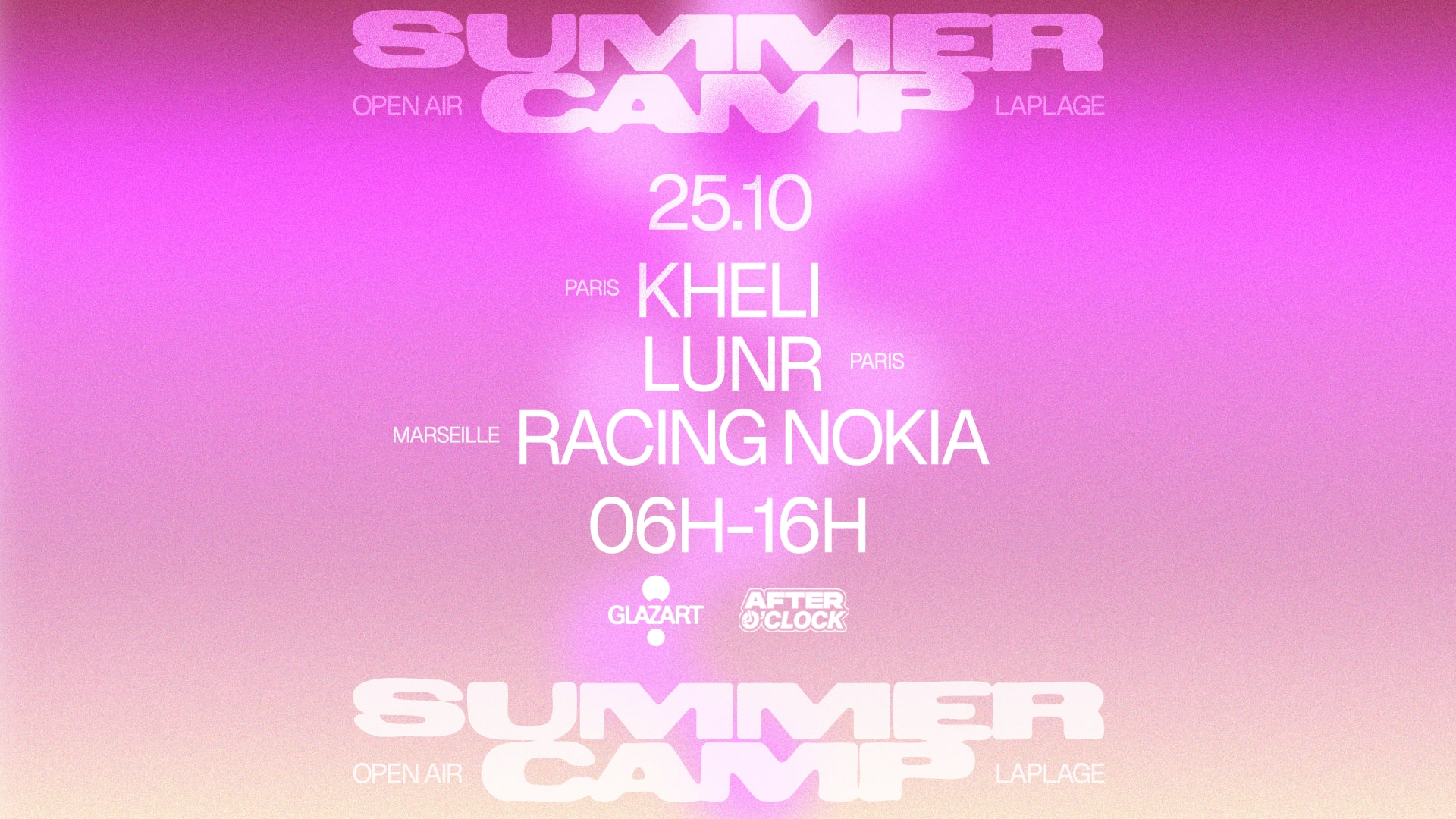 After O'clock X La Plage Open Air : Lunr, Kheli & More